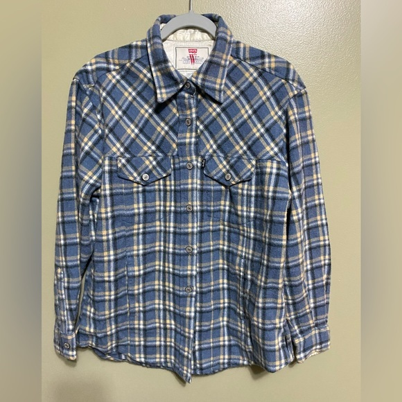 Levi's Jackets & Blazers - Levi’s Plaid Shacket,‎ Size L